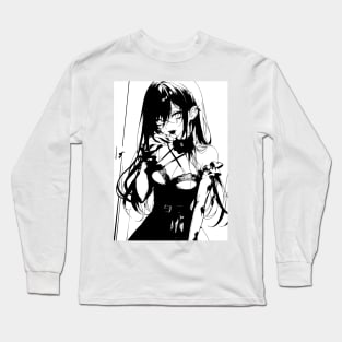 Gothic Anime Girl Fashion Long Sleeve T-Shirt